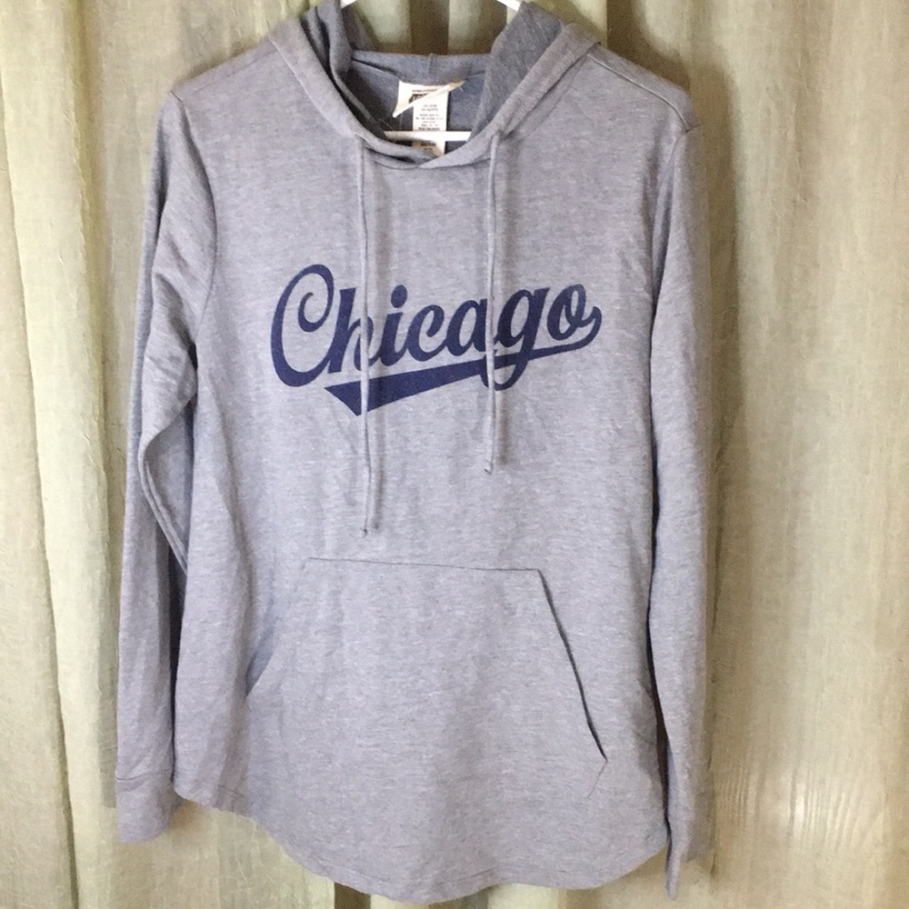 Local Pride By Todd Snyder  Chicago Grey lightweight Hoodie